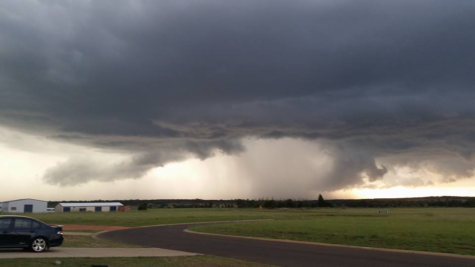 Joanne N Eddie Huntley posted this photo to the Higgins Storm Chasing Facebook page from Kingaroy. Joanne N Eddie Huntley posted this photo to the Higgins Storm Chasing Facebook page from Kingaroy.