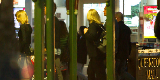Taylor Swift and her mother, right, were accompanied by the singer's entourage for the private meal. Taylor Swift and her mother, right, were accompanied by the singer's entourage for the private meal.