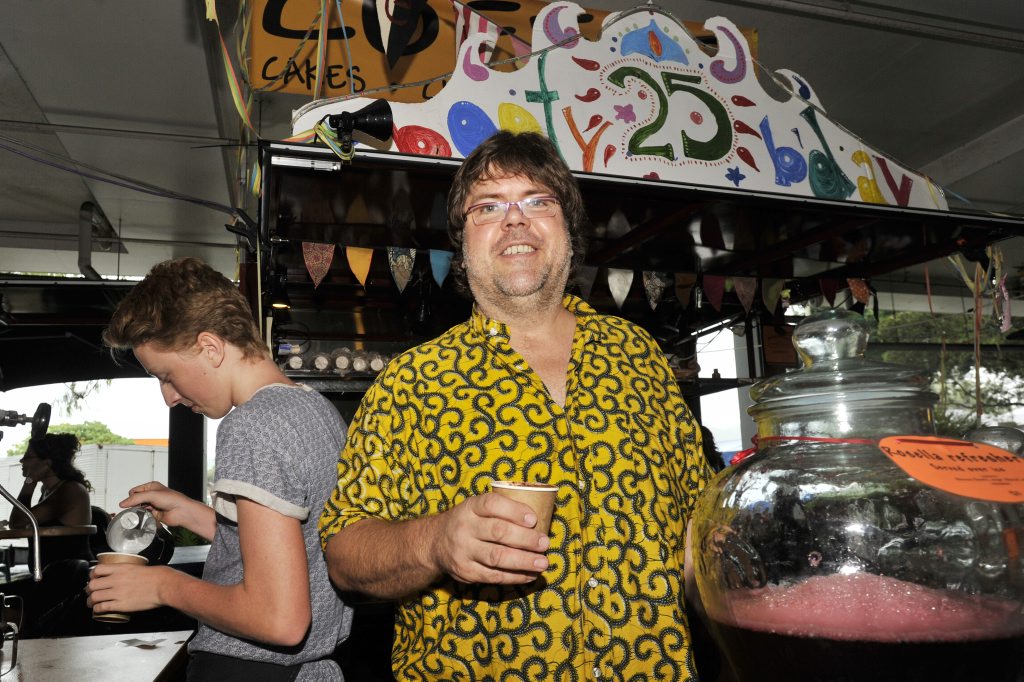 COFEEEEEEE!: Ron the Cofee Man is a regular fixture at Northern Rivers markets with his signature call, delicious coffee and food delicacies. COFEEEEEEE!: Ron the Cofee Man is a regular fixture at Northern Rivers markets with his signature call, delicious coffee and food delicacies.