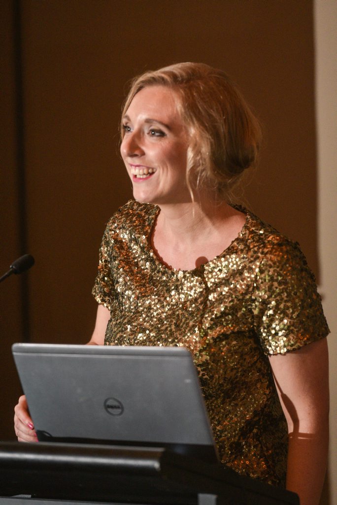 Sunshine Coast Daily editor Jenna Cairney receives the award for editor of the year at the 2015 Australian Regional Media Editorial Awards.Photo Adam Hourigan / The Daily Examiner Sunshine Coast Daily editor Jenna Cairney receives the award for editor of the year at the 2015 Australian Regional Media Editorial Awards.Photo Adam Hourigan / The Daily Examiner