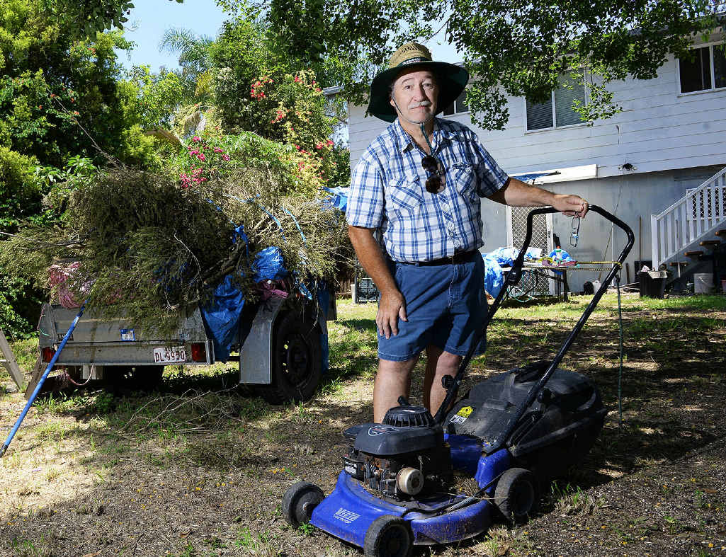 GROWING PROBLEM: Heart patient Sandy Barrie received a fine for an overgrown lawn. GROWING PROBLEM: Heart patient Sandy Barrie received a fine for an overgrown lawn.
