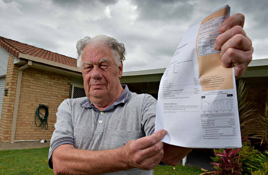 GRUMPY: Tony Blain is a 74-year-old pensioner and is not happy about extra charges for his solar panels. GRUMPY: Tony Blain is a 74-year-old pensioner and is not happy about extra charges for his solar panels.