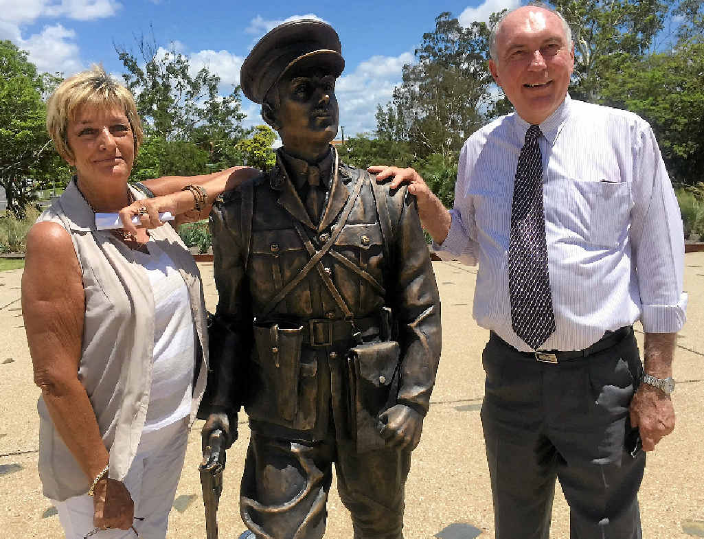 PROUD MOMENT: Duncan Chapman Memorial Appeal Committee president Nancy Bates was thrilled to receive $900,000 in funding towards the second stage of the Duncan Chapman Military History project. Deputy Prime Minister Warren Truss announced the funding yesterday. PROUD MOMENT: Duncan Chapman Memorial Appeal Committee president Nancy Bates was thrilled to receive $900,000 in funding towards the second stage of the Duncan Chapman Military History project. Deputy Prime Minister Warren Truss announced the funding yesterday.