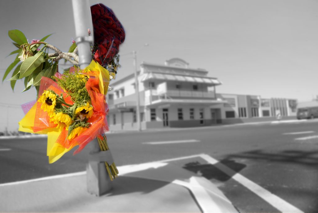 A floral tribute was left for Mr Hardwick. A floral tribute was left for Mr Hardwick.