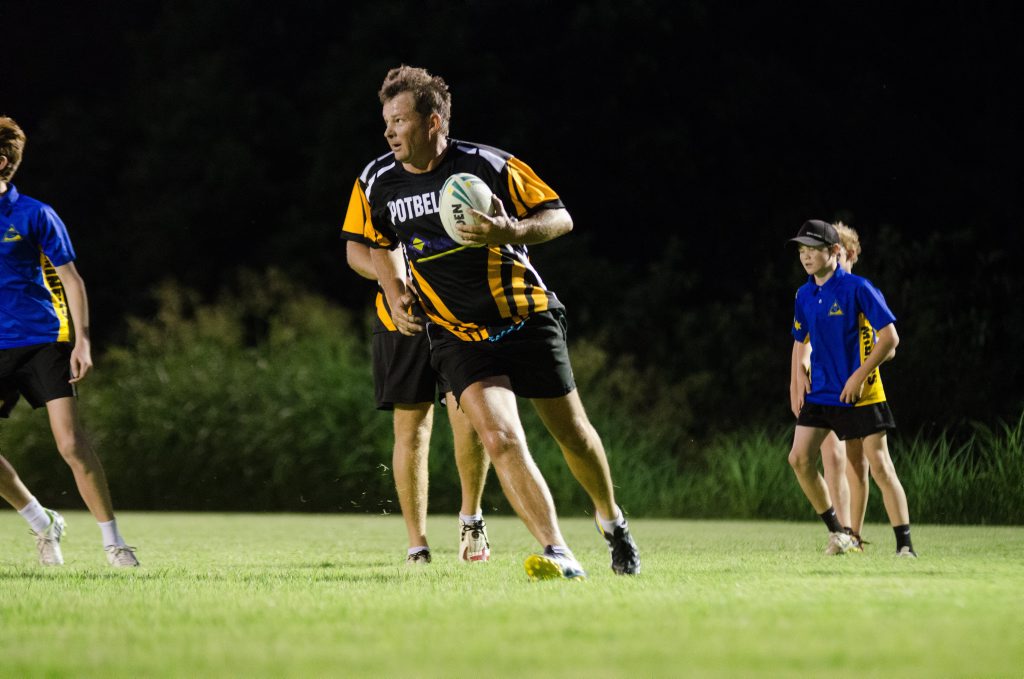 Anthony McGill in action for Potbellies against Malibu. Anthony McGill in action for Potbellies against Malibu.