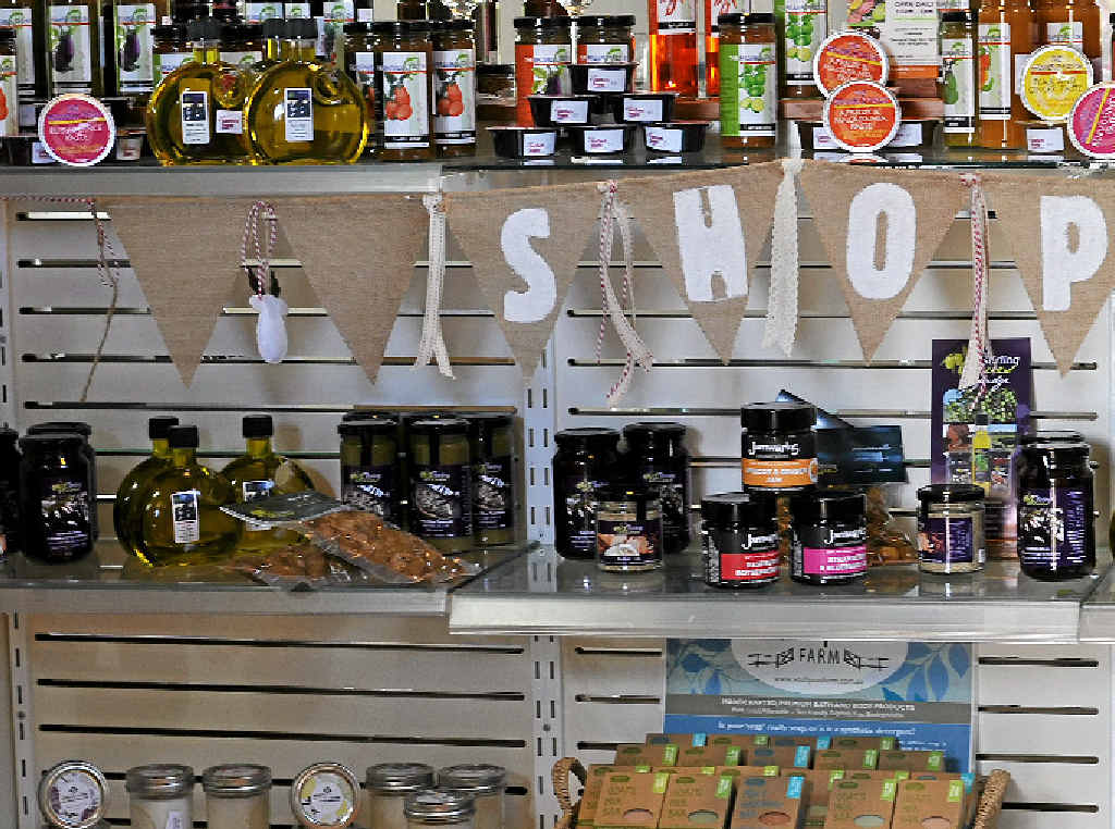 LOCAL FIRST: Regional products on the shelf at the Stanthorpe visitor information centre. LOCAL FIRST: Regional products on the shelf at the Stanthorpe visitor information centre.