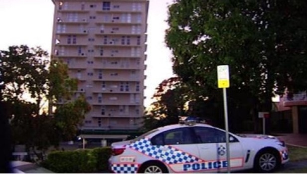 Police outside an Auchenflower apartment building where an 11-year-old girl was found dead on Tuesday morning. Photo: Seven News
Police outside an Auchenflower apartment building where an 11-year-old girl was found dead on Tuesday morning. Photo: Seven News
