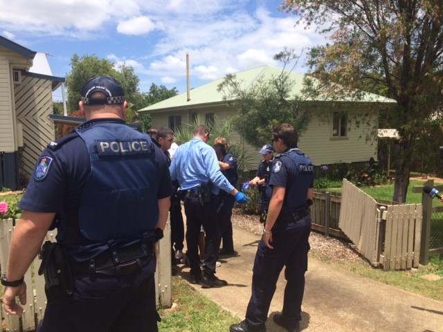 A man is arrested in Harlaxton, Toowoomba. A man is arrested in Harlaxton, Toowoomba.