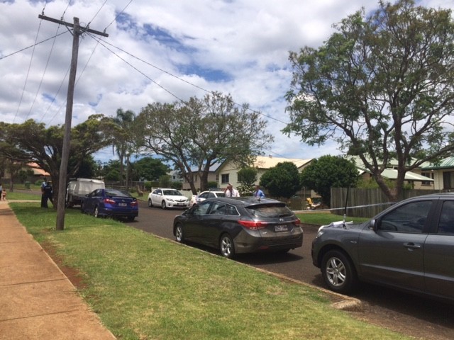 Forensic investigators arrive in Harlaxton where a man driving a stolen car was arrested after failing to stop for police. Forensic investigators arrive in Harlaxton where a man driving a stolen car was arrested after failing to stop for police.