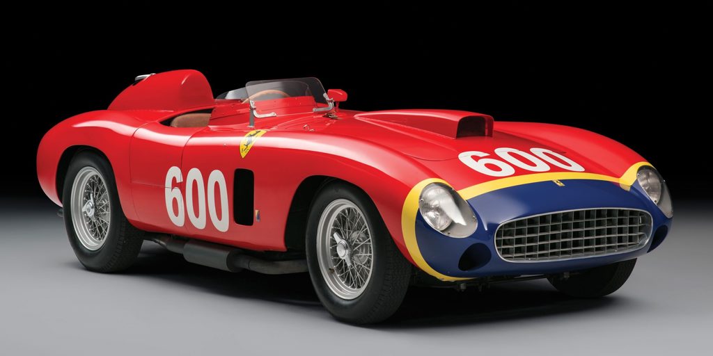 LEGENDARY: 1956 Ferrari 290 MM driven by Juan Manuel Fangio in the 1956 Mille Miglia road race is expected to sell for around $US30 million ($A41 million) when it goes under the hammer in New York this weekend LEGENDARY: 1956 Ferrari 290 MM driven by Juan Manuel Fangio in the 1956 Mille Miglia road race is expected to sell for around $US30 million ($A41 million) when it goes under the hammer in New York this weekend