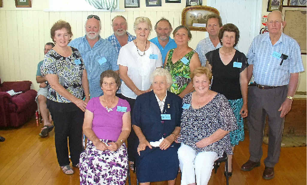 This photo is of some of the descendants of Georg and Caroline Rosenberger. Left to right:- (back row) Janice Thompson, Trevor Davies, Gary Davies, Judy Davies, Mervyn Rye, Vivienne Gray, Glen Rye, Val Densley, Ron Rosenberger. (Front row, seated) Marilyn Barber, Joan Davies, Rosemary Morley. This photo is of some of the descendants of Georg and Caroline Rosenberger. Left to right:- (back row) Janice Thompson, Trevor Davies, Gary Davies, Judy Davies, Mervyn Rye, Vivienne Gray, Glen Rye, Val Densley, Ron Rosenberger. (Front row, seated) Marilyn Barber, Joan Davies, Rosemary Morley.