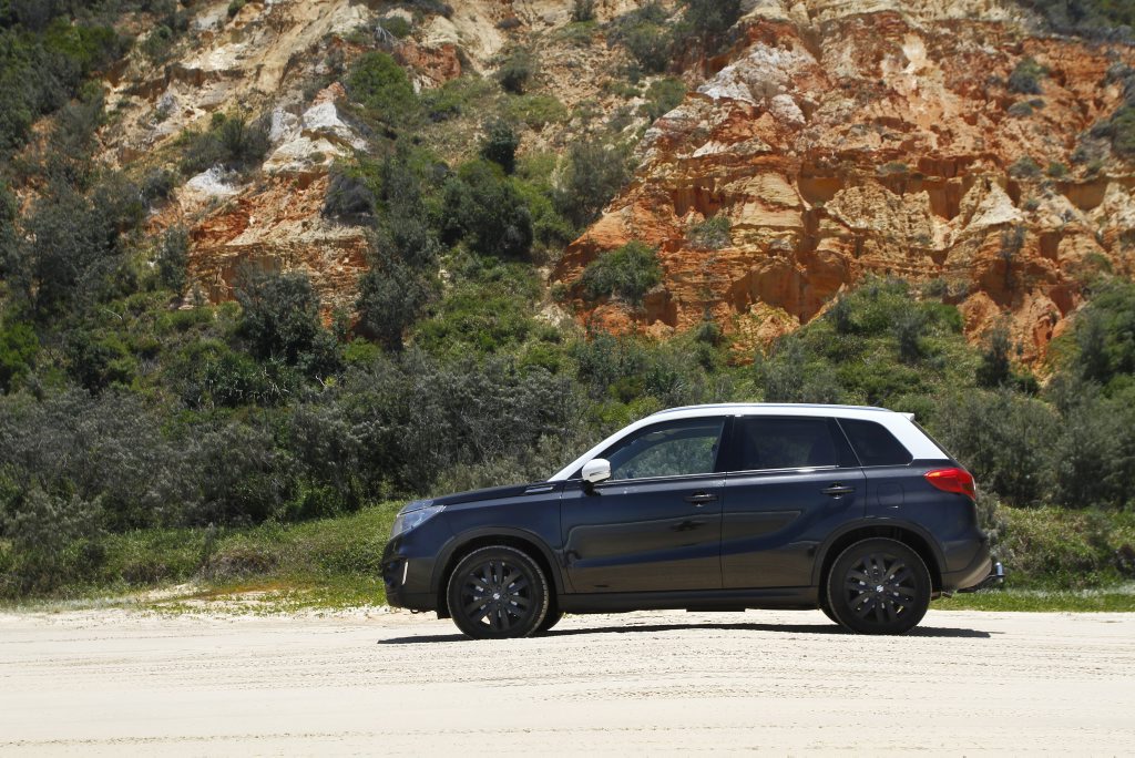 Suzuki Vitara GLX pictured at Noosa North Shore. Photo: Iain Curry Suzuki Vitara GLX pictured at Noosa North Shore. Photo: Iain Curry