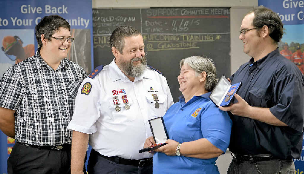 COMMUNITY MINDED: Francis, John, Alanah and Daniel Moynihan all volunteer with the Mount Larcom SES. COMMUNITY MINDED: Francis, John, Alanah and Daniel Moynihan all volunteer with the Mount Larcom SES.