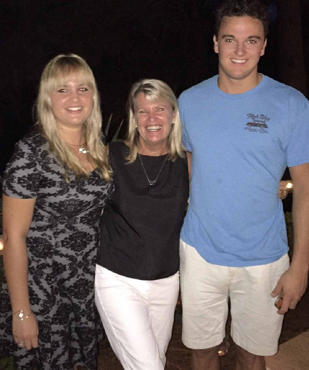 REUNION: Samantha and Reece Geldenhuys with mum Dorothy Lee Barnett. REUNION: Samantha and Reece Geldenhuys with mum Dorothy Lee Barnett.