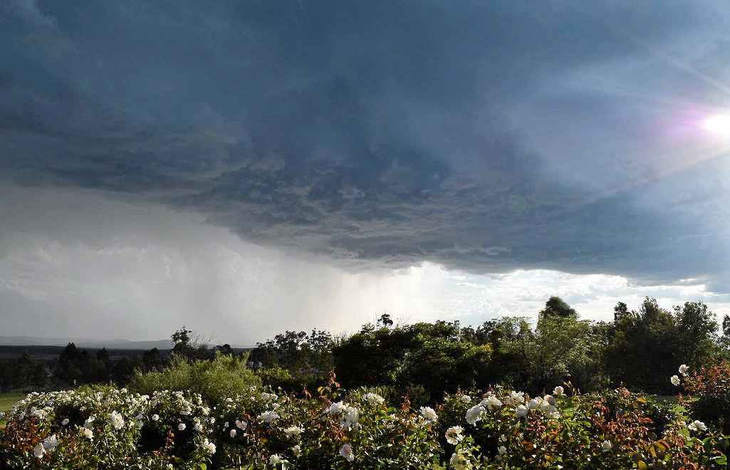 STORM STUNNER: Janet Platz captured Friday afternoon’s storm as seen from south of Mt Tabor.