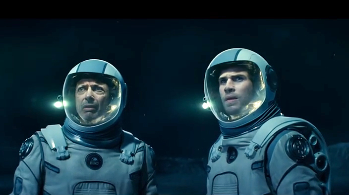 Jeff Goldblum and Liam Hemsworth in a scene from the movie Independence Day: Resurgence. Jeff Goldblum and Liam Hemsworth in a scene from the movie Independence Day: Resurgence.