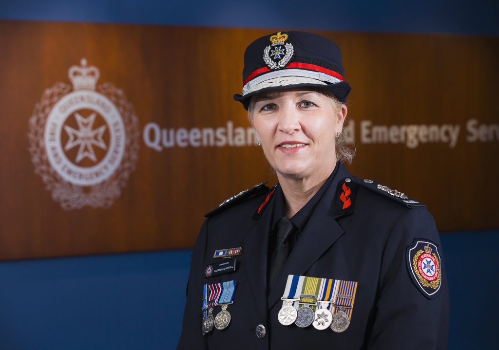 Queensland Fire and Emergency Services Commissioner Katarina Carroll. Queensland Fire and Emergency Services Commissioner Katarina Carroll.