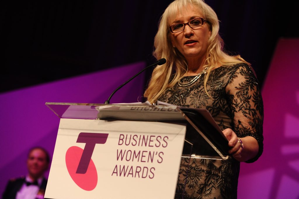 Queensland Fire and Emergency Services Commissioner Katarina Carroll winning the Queensland government and academia category in the 2015 Telstra Business Women's Awards in October in Brisbane. Queensland Fire and Emergency Services Commissioner Katarina Carroll winning the Queensland government and academia category in the 2015 Telstra Business Women's Awards in October in Brisbane.