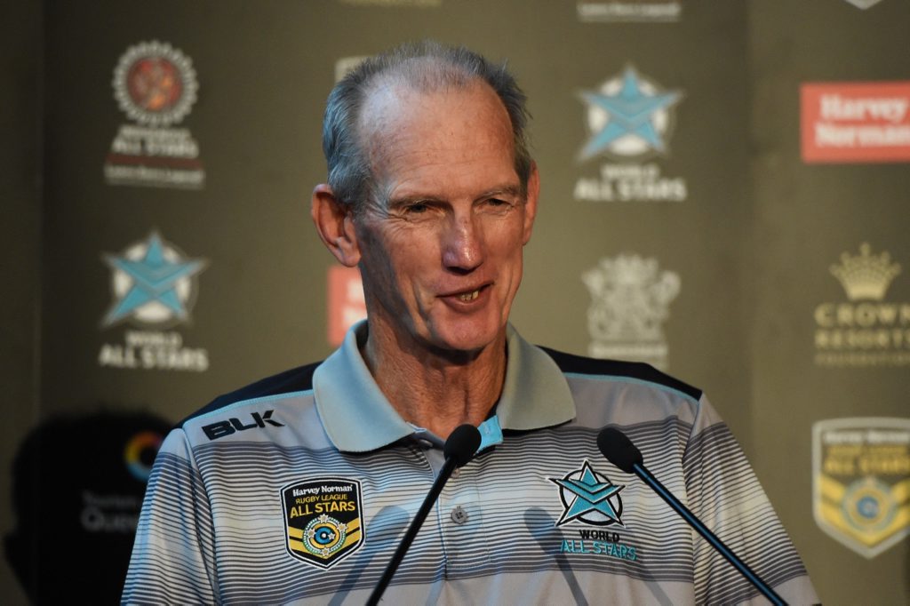 World All Stars coach Wayne Bennett. Photo: AAP Image. World All Stars coach Wayne Bennett. Photo: AAP Image.