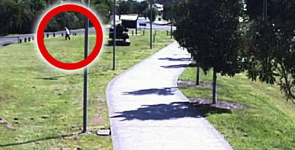 WATCHING: Safe City images captured the moment a pensioner wandered off the footpath towards the nearby creek. The image enabled police to find her soon after arriving at the scene. WATCHING: Safe City images captured the moment a pensioner wandered off the footpath towards the nearby creek. The image enabled police to find her soon after arriving at the scene.