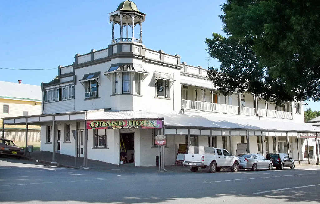 BROKEN INTO: The Grand Hotel in Mount Morgan. BROKEN INTO: The Grand Hotel in Mount Morgan.