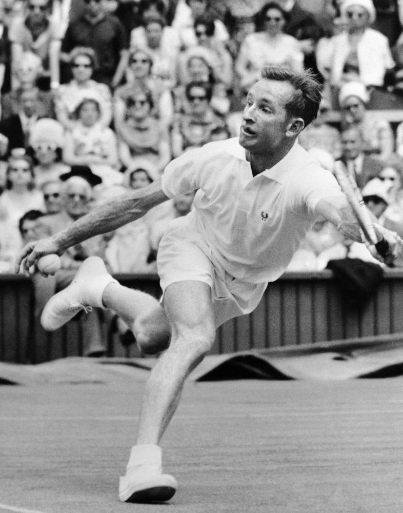 Rod Laver in Wimbledon, 1962. (AP Photo) Rod Laver in Wimbledon, 1962. (AP Photo)