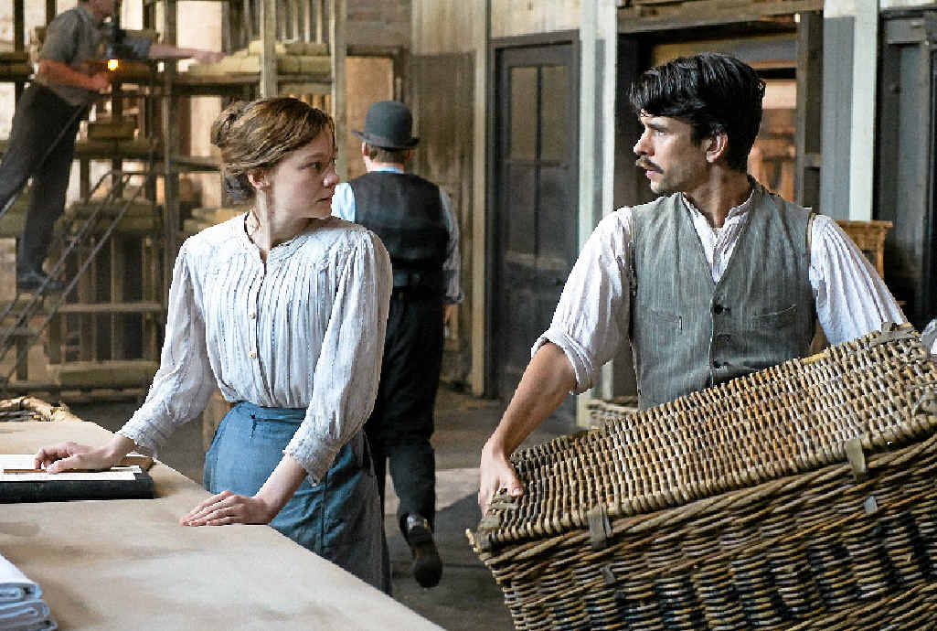 Carey Mulligan and Ben Whishaw in a scene from Suffragette. Carey Mulligan and Ben Whishaw in a scene from Suffragette.