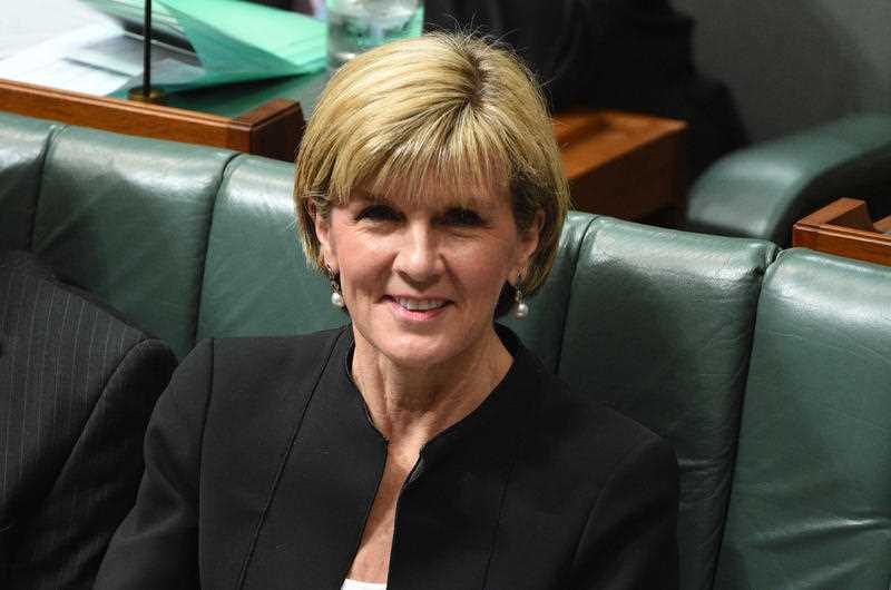 Minister for Foreign Affairs Julie Bishop during Question Time at Parliament House in Canberra on Wednesday, Dec. 2, 2015. Minister for Foreign Affairs Julie Bishop during Question Time at Parliament House in Canberra on Wednesday, Dec. 2, 2015.