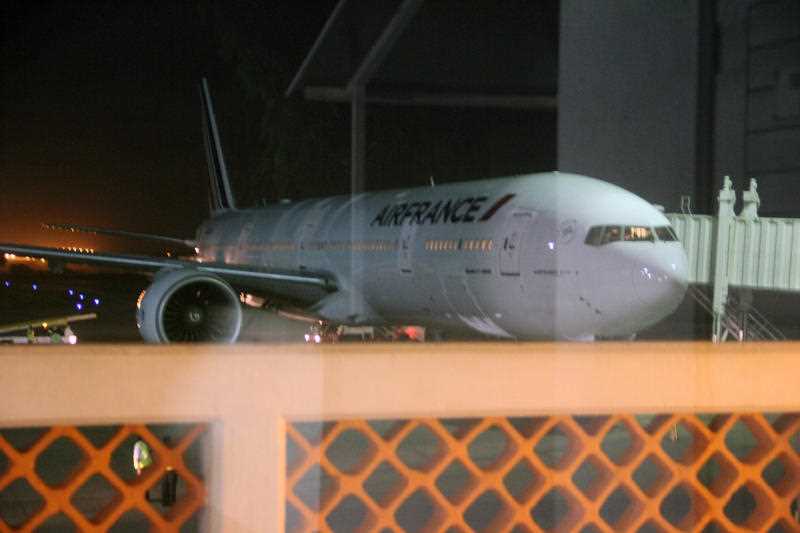An Air France plane which arrived at Moi International Airport, Mombasa, Kenya Sunday Dec. 20, 2015 to pick passengers after a bomb scare on their earlier flight from Mauritius. An Air France plane which arrived at Moi International Airport, Mombasa, Kenya Sunday Dec. 20, 2015 to pick passengers after a bomb scare on their earlier flight from Mauritius.