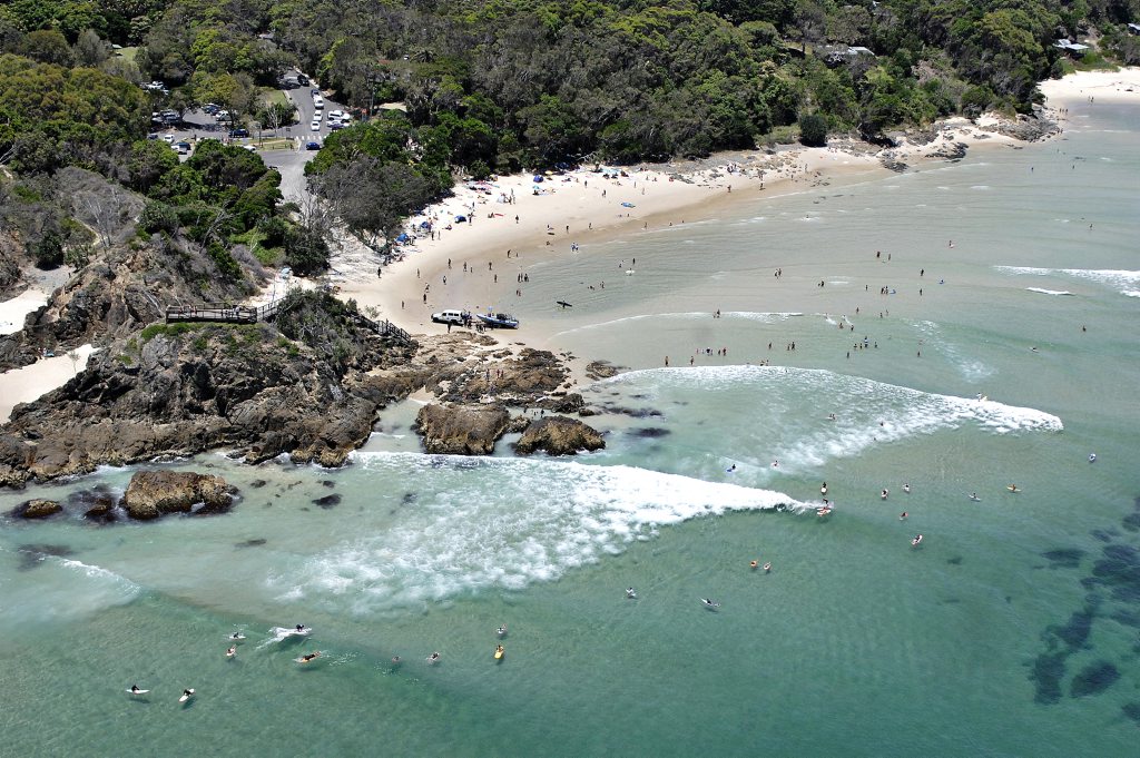 Aerial photo The Pass at Byron Bay. Photo Contributed Aerial photo The Pass at Byron Bay. Photo Contributed