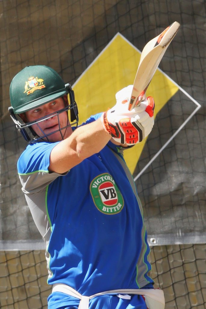 Steve Smith bats in the nets at the MCG yesterday. Photo: Getty Images Steve Smith bats in the nets at the MCG yesterday. Photo: Getty Images