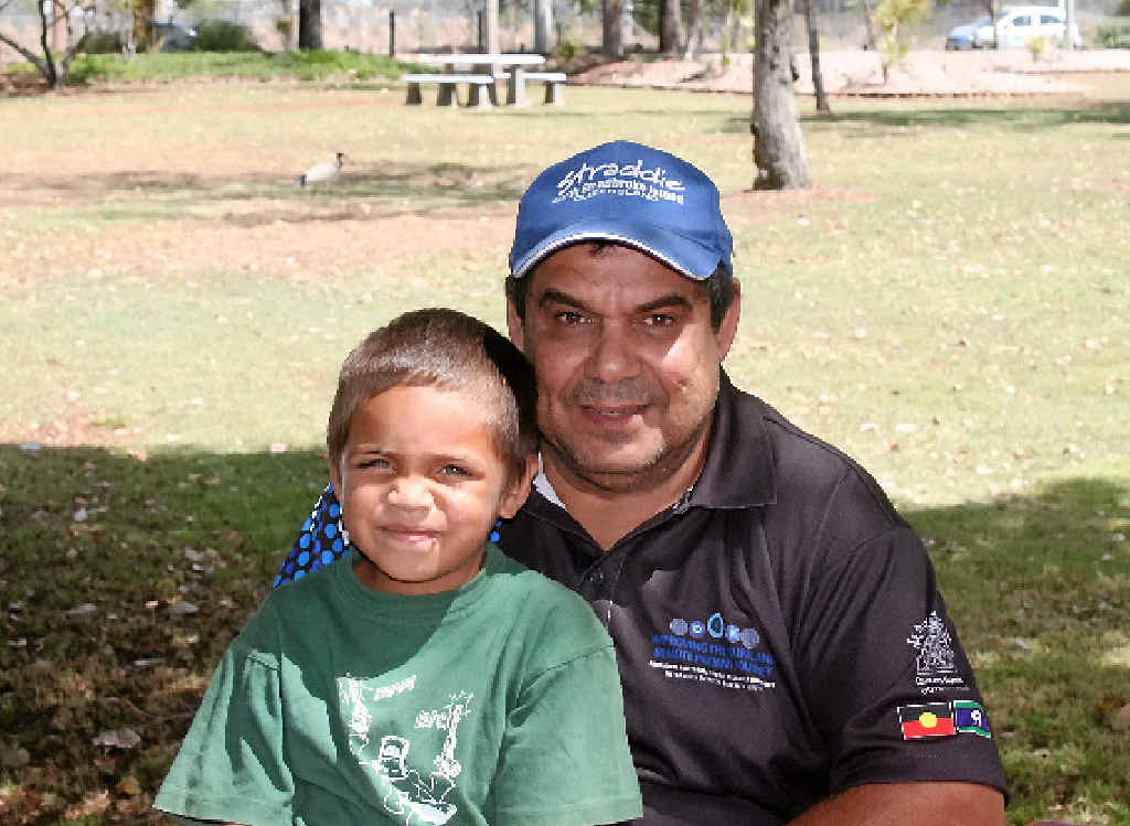 STAYING CONNECTED: Lester Adams hopes traditional ways will continue on until his grandson, Lester Adams, is old enough to pass them down to the next generation. STAYING CONNECTED: Lester Adams hopes traditional ways will continue on until his grandson, Lester Adams, is old enough to pass them down to the next generation.