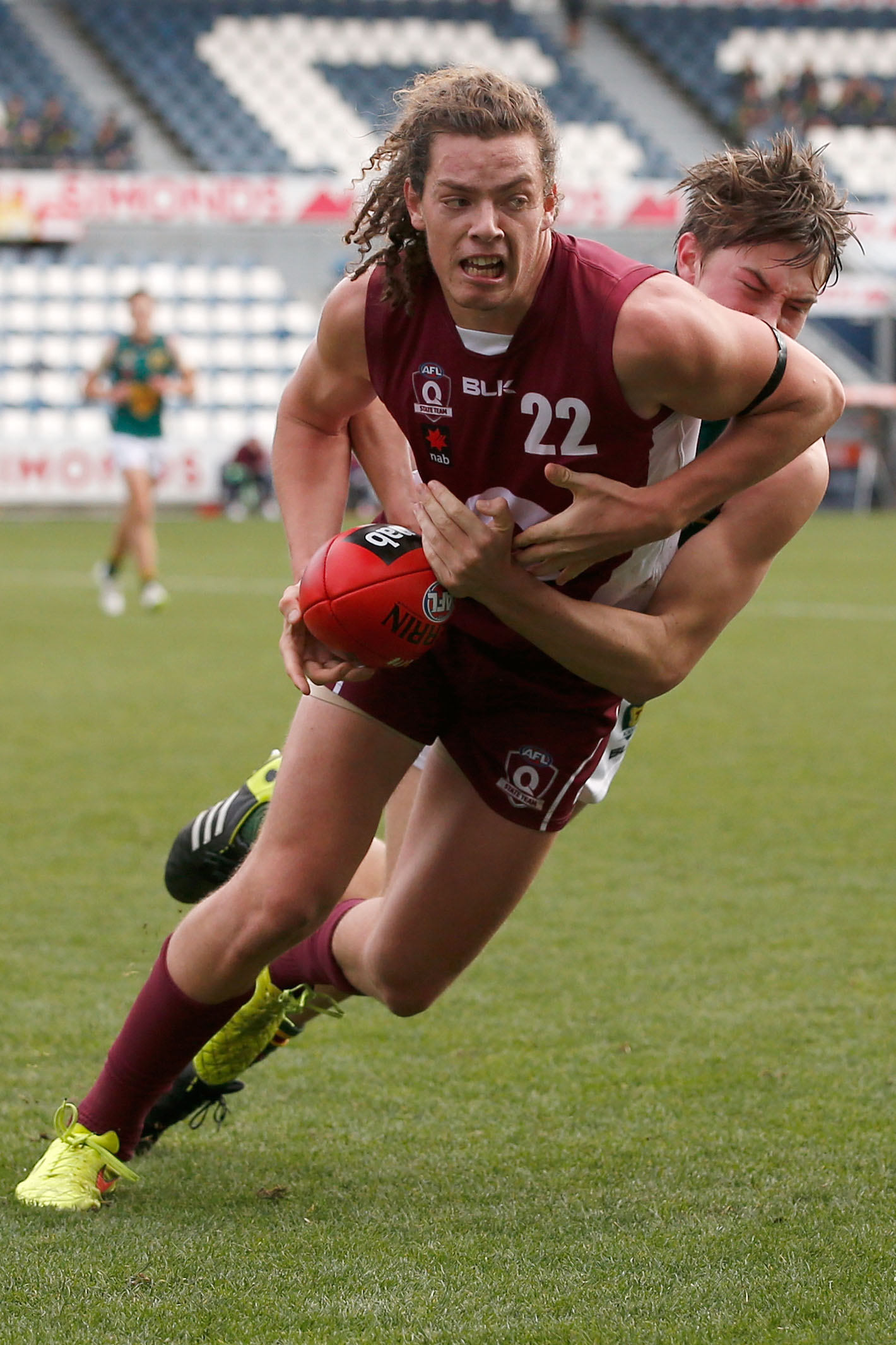 Wylie Buzza in action for Queensland at the 2015 national under-18 championships. Photo: Getty Images Wylie Buzza in action for Queensland at the 2015 national under-18 championships. Photo: Getty Images