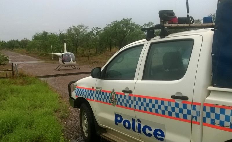 Northern Territory Police dispatched to transport the seven people stranded from flooding at Timber Creek Northern Territory Police dispatched to transport the seven people stranded from flooding at Timber Creek
