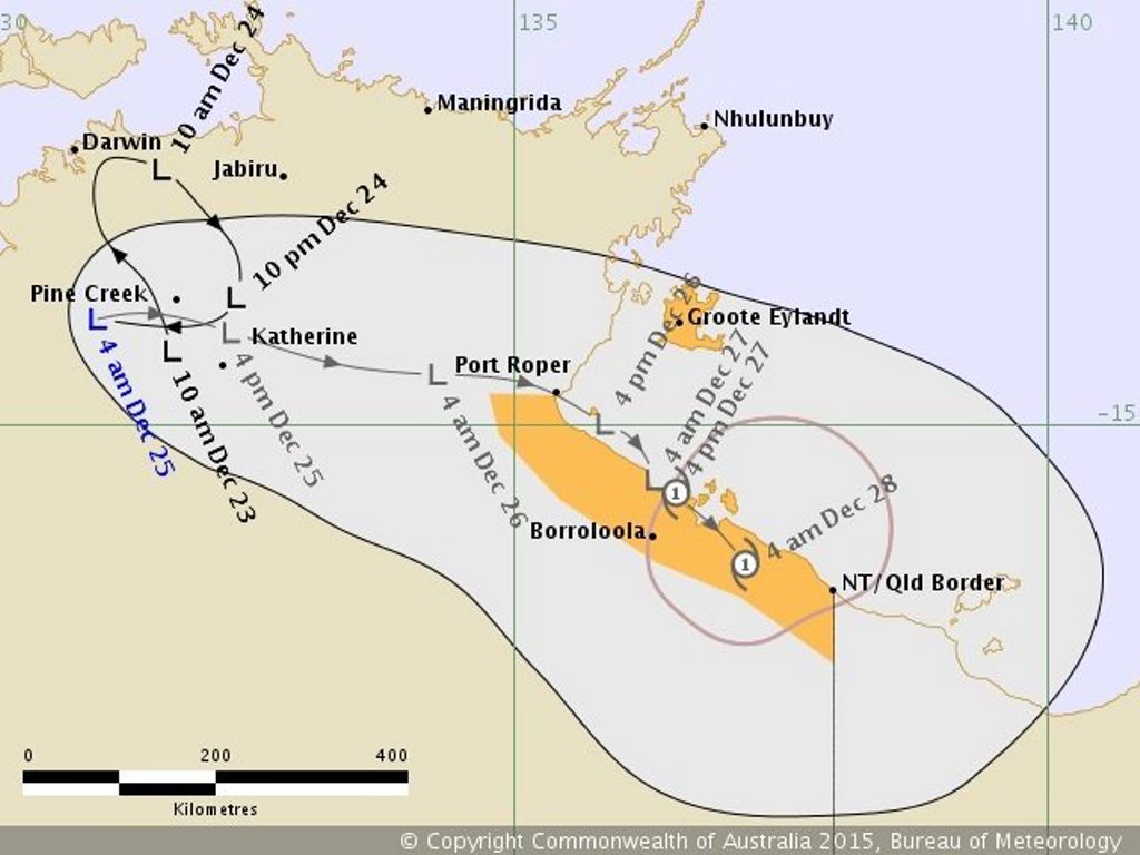 Cyclone warning issued early this morning Cyclone warning issued early this morning