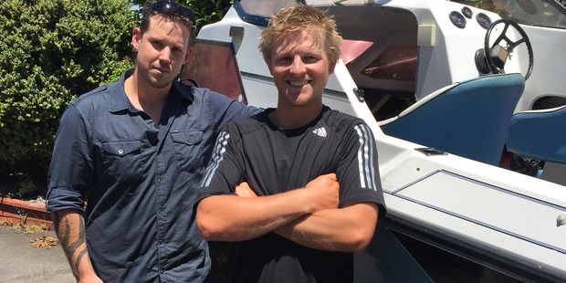 Tauranga fishermen Paul Adlington and Elliot Gordon. Tauranga fishermen Paul Adlington and Elliot Gordon.