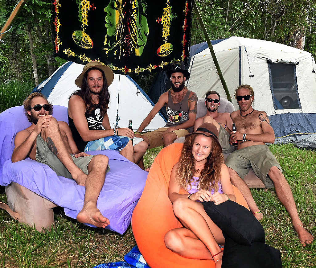 STAY A WHILE: Woodford Folk Festival revellers set up camp at last year’s event. STAY A WHILE: Woodford Folk Festival revellers set up camp at last year’s event.