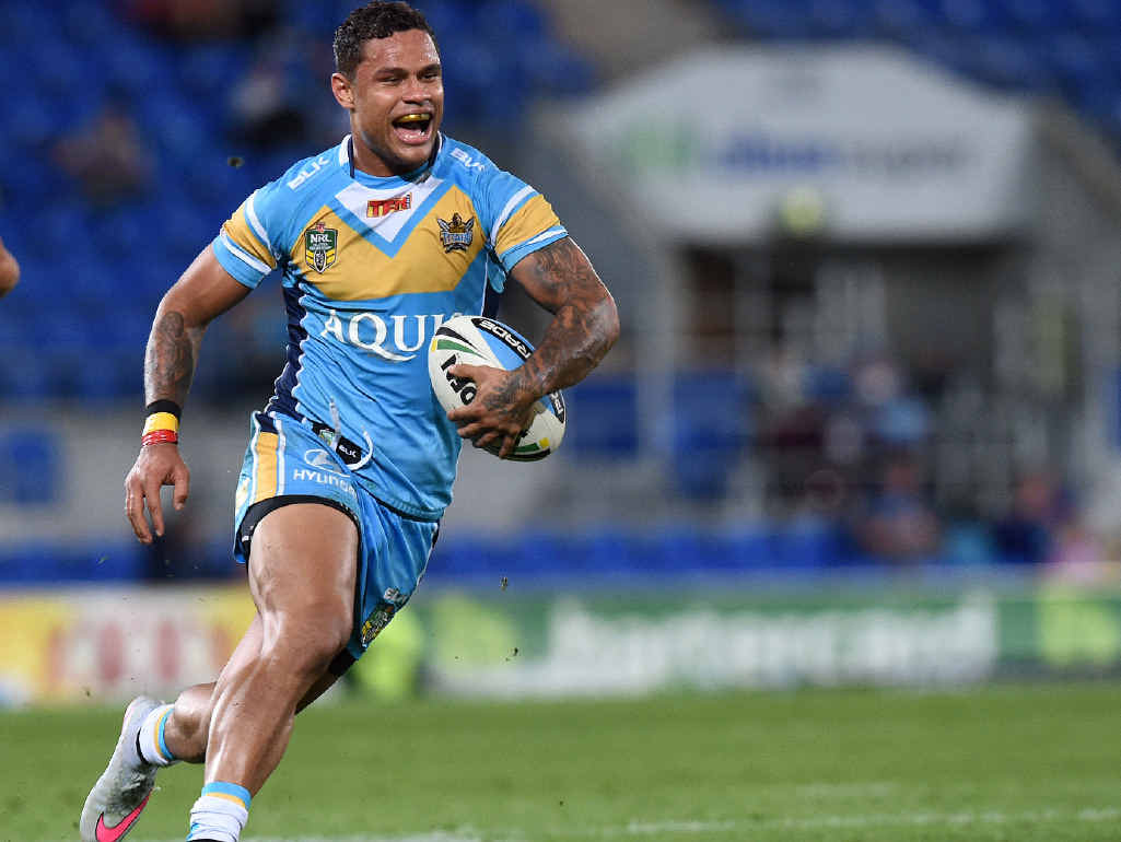 UP AND UP: Titans player Josh Hoffman runs the ball during the round 21 NRL match between the Gold Coast Titans and the Parramatta Eels earlier this year. UP AND UP: Titans player Josh Hoffman runs the ball during the round 21 NRL match between the Gold Coast Titans and the Parramatta Eels earlier this year.