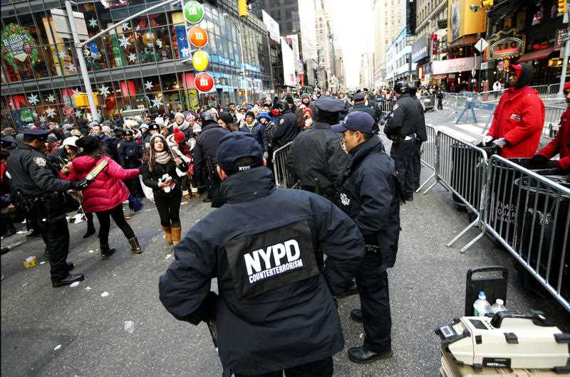 On Tuesday, Dec. 29, 2015 New York City officials sought to assure potential revelers that Times Square will be one the safest places in the world on New Year’s Eve. On Tuesday, Dec. 29, 2015 New York City officials sought to assure potential revelers that Times Square will be one the safest places in the world on New Year’s Eve.