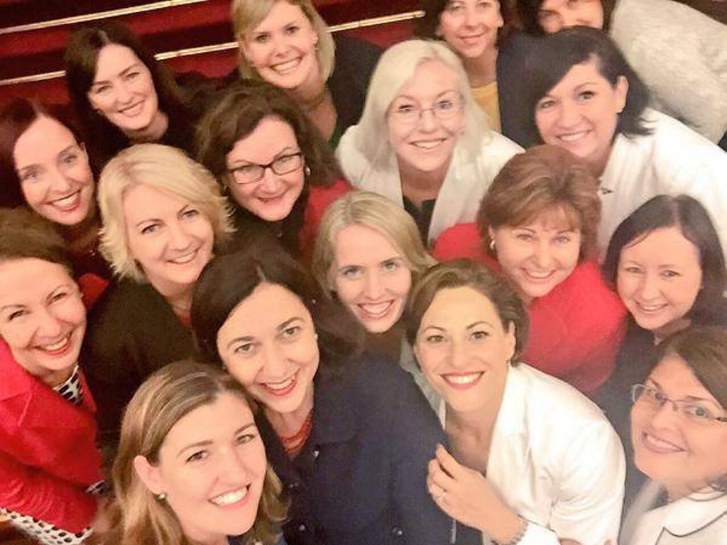A selfie of 2015 Palaszczuk government female MPs, including several ministers. Contributed / QLD301215cabinet4 A selfie of 2015 Palaszczuk government female MPs, including several ministers. Contributed / QLD301215cabinet4