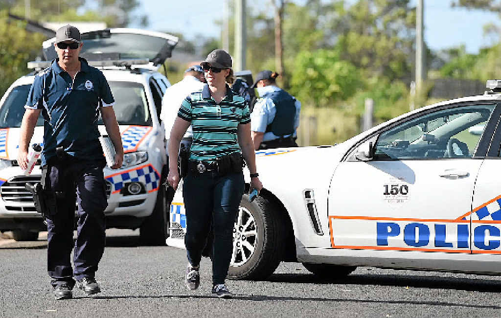The bomb squad found explosives in a River Heads home during a search following a siege on Thursday. The bomb squad found explosives in a River Heads home during a search following a siege on Thursday.