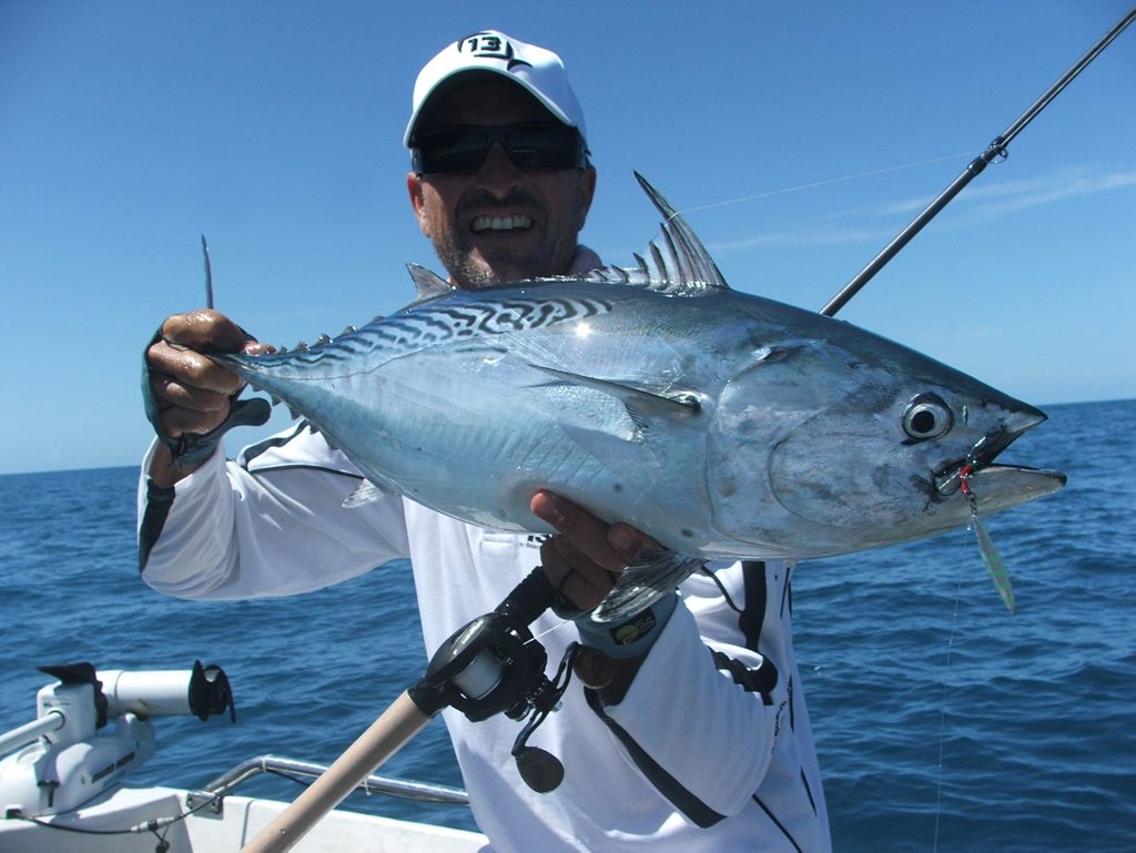 Andy Thomsen with a seven kg Mac Tuna Andy Thomsen with a seven kg Mac Tuna