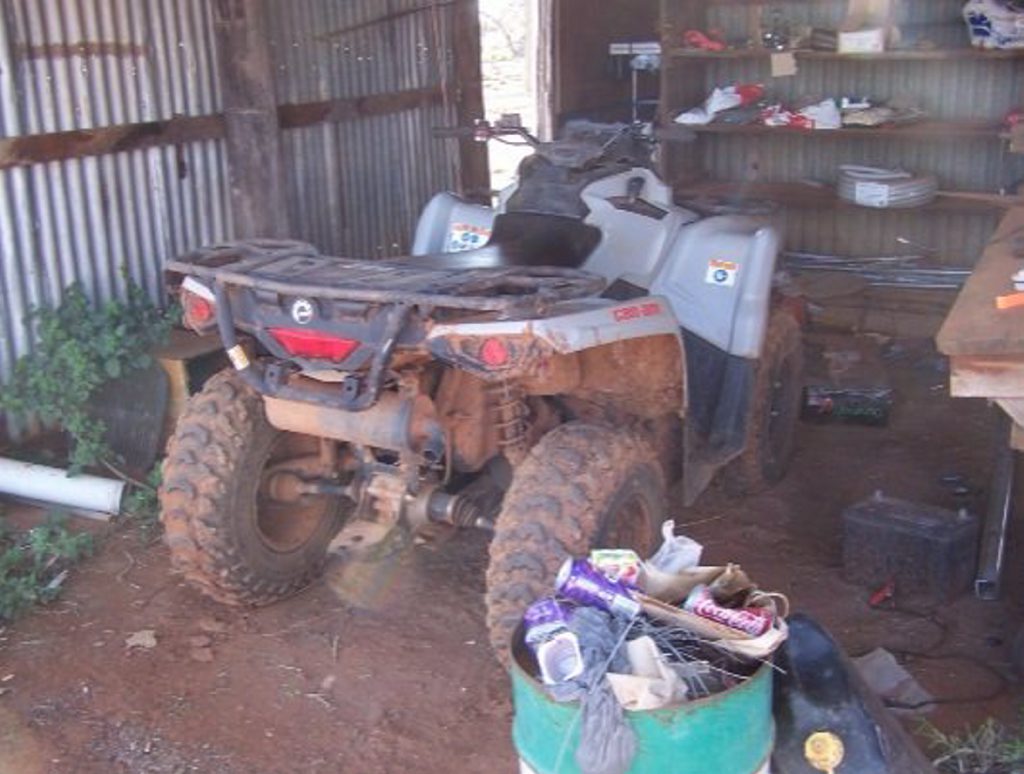 Police are still seeking assistance to locate this quad bike which was reported stolen from Spring Creek Station in July last year. Police are still seeking assistance to locate this quad bike which was reported stolen from Spring Creek Station in July last year.