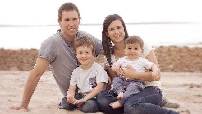 Damien and Melissa Little with sons Koda, 4 (front left) and Hunter, nine months. Damien and Melissa Little with sons Koda, 4 (front left) and Hunter, nine months.