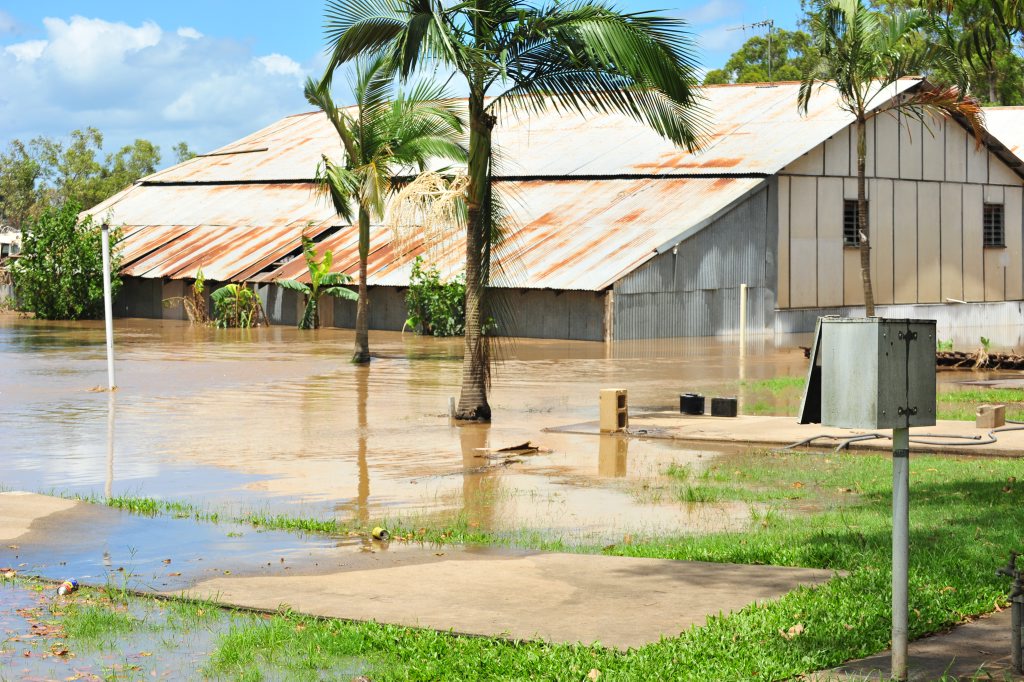 Bundaberg Slipways goes underwater again as the flooding waters return. Photo: Max Fleet/NewsMail Bundaberg Slipways goes underwater again as the flooding waters return. Photo: Max Fleet/NewsMail