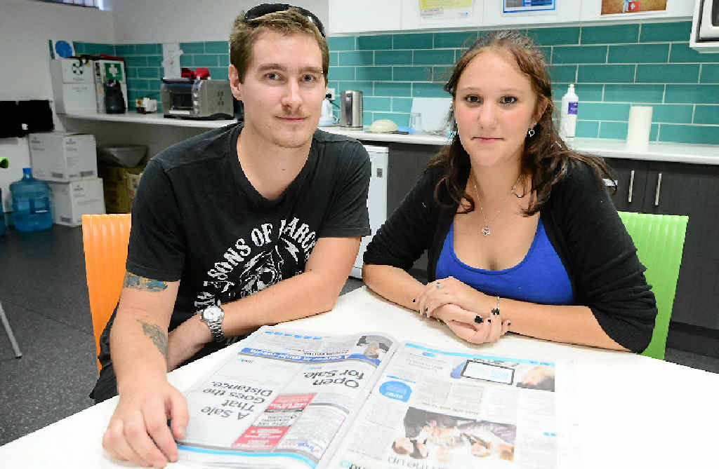 JOB SEARCH: Hayden Creely and Kayla Diaz are both desperately looking for work in Rockhampton, but have been knocked back from every job they’ve applied for. JOB SEARCH: Hayden Creely and Kayla Diaz are both desperately looking for work in Rockhampton, but have been knocked back from every job they’ve applied for.