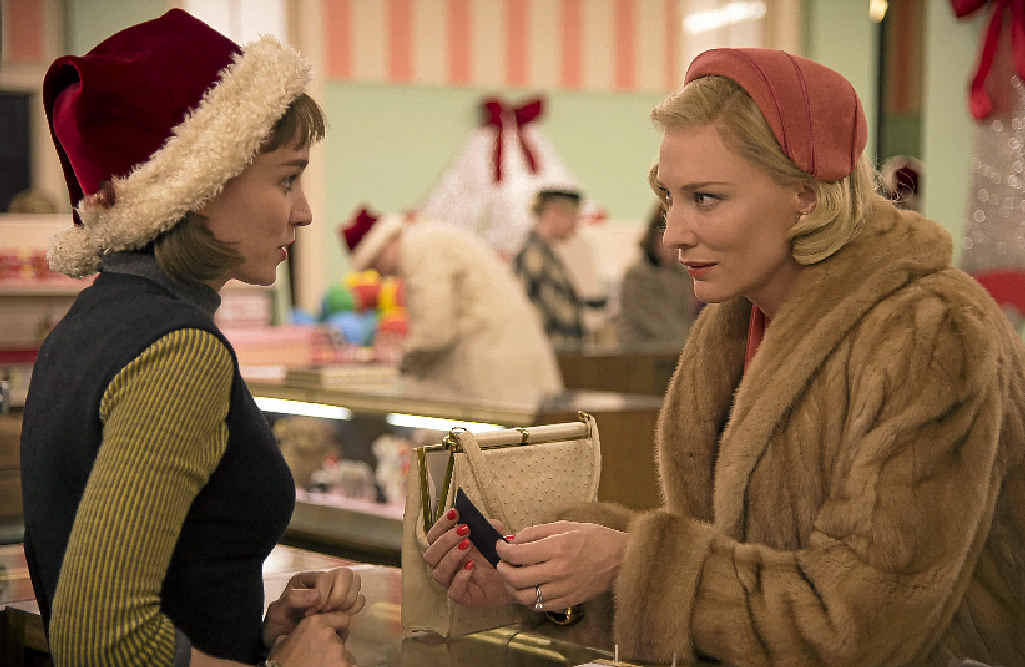 Rooney Mara and Cate Blanchett in a scene from the movie Carol. Rooney Mara and Cate Blanchett in a scene from the movie Carol.