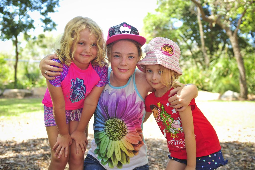 HAPPY DAYS: Chanel Fourie, 6, Haylee Wallis, 11, and Holly Watson, 5, enjoy exploring Canoe Point during their holidays. HAPPY DAYS: Chanel Fourie, 6, Haylee Wallis, 11, and Holly Watson, 5, enjoy exploring Canoe Point during their holidays.
