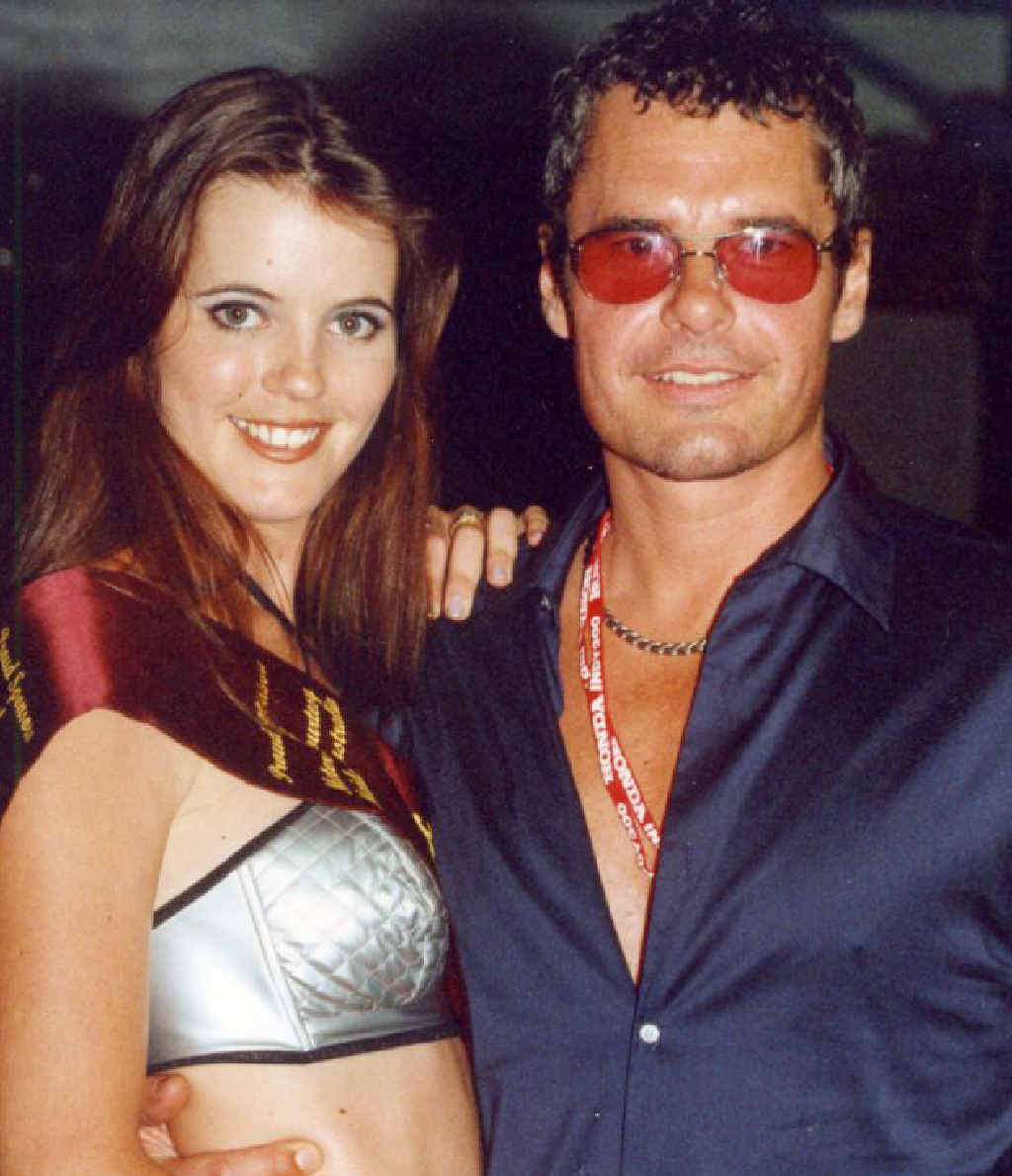 STAR SHOT: Jon Stevens (from Noiseworks) at the 2001 Honda Indy 300 at Surfers Paradise, with a meter maid. Photos David Tootell. STAR SHOT: Jon Stevens (from Noiseworks) at the 2001 Honda Indy 300 at Surfers Paradise, with a meter maid. Photos David Tootell.