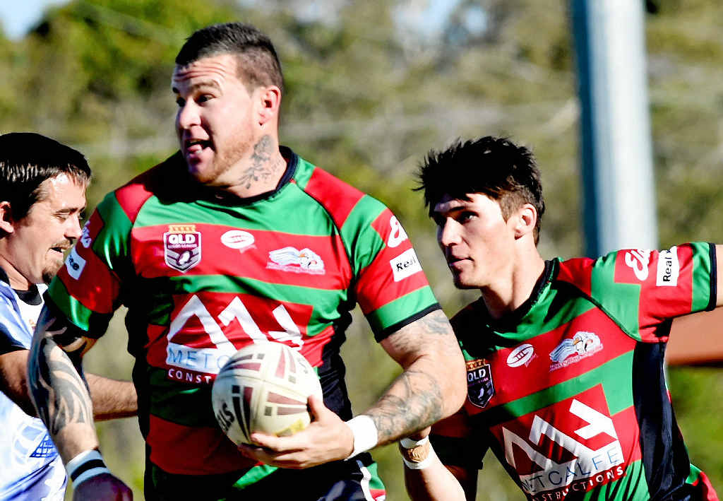 READY TO PLAY: Hervey Bay Seagulls’ Tye Ingebrigtsen and Billy Stefaniuk. READY TO PLAY: Hervey Bay Seagulls’ Tye Ingebrigtsen and Billy Stefaniuk.